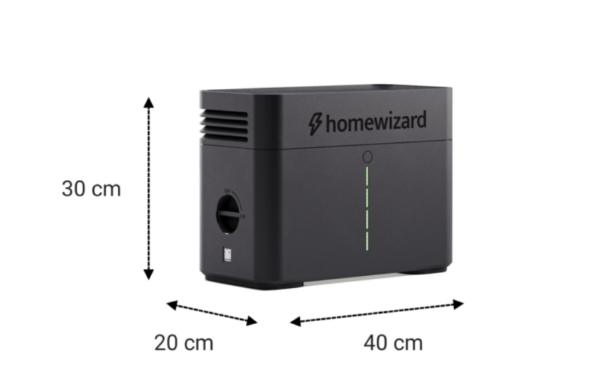 HomeWizard Thuisbatterij Review - afmetingen