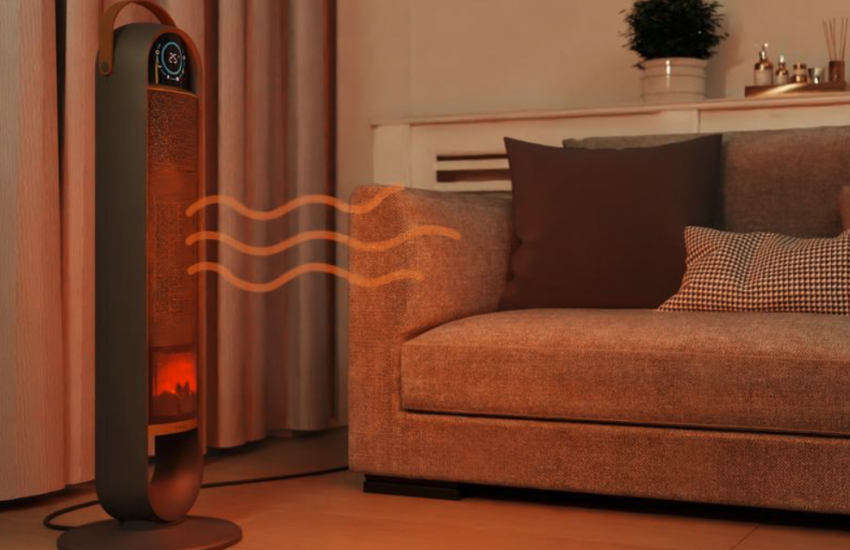 Action Flame Tower Heater Sinji met vlameffect ventilatorkachel