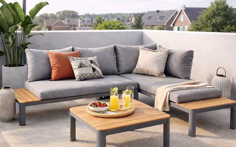 Modulaire loungeset 3-delig – grijs Action Review De Beste Kopen