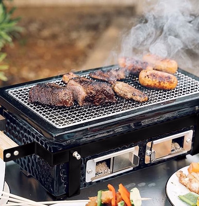 Keramische tafelbarbecue Action - zwart