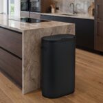 Action prullenbak 60 liter ovaal zwart - stijlvol ovaal ontwerp voor moderne interieurs