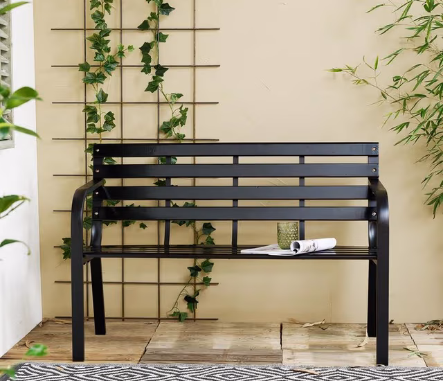 tuinbank zwart van de Action