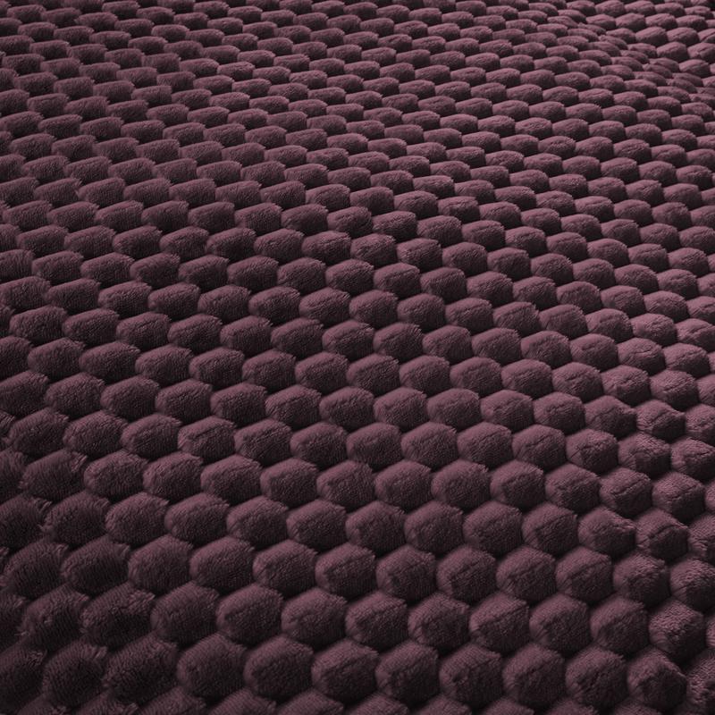 Teddy Hexagon dekbedovertrek Bordeauxrood 200 x 220 cm Action review De Beste Kopen
