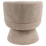 Draaifauteuil bouclé taupe Action review De Beste Kopen
