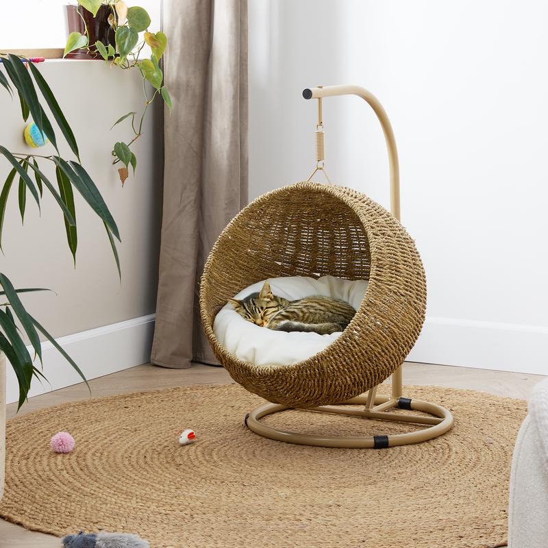 Hangstoel voor katten naturel wit Action Review De Beste Kopen