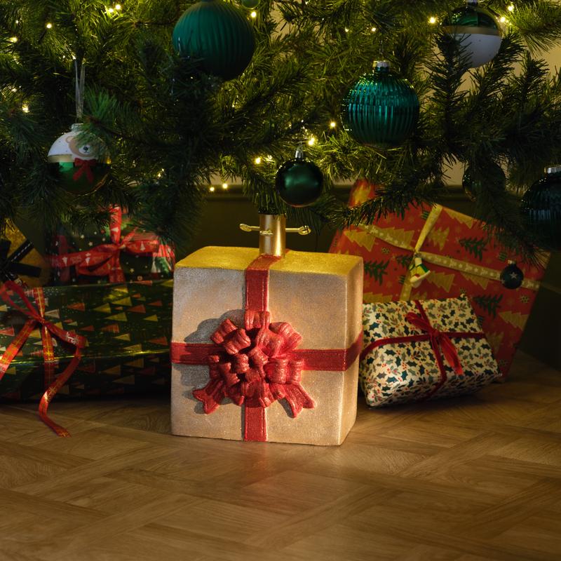 Kerstboomstandaard cadeau champagnekleur Action review De Beste Kopen