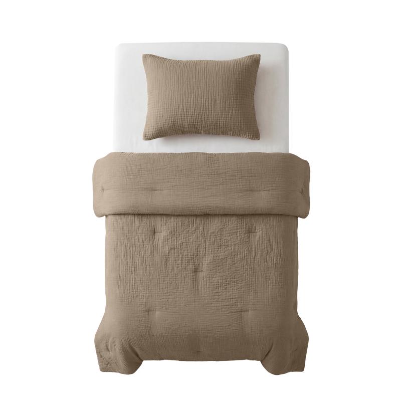 Lazy all-in-one dekbed mousseline taupe Action Review De Beste Kopen