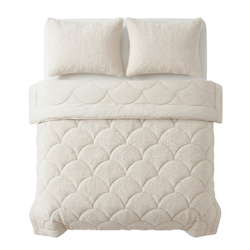 Lazy all-in-one dekbed Teddy fur beige Action Review De Beste Kopen