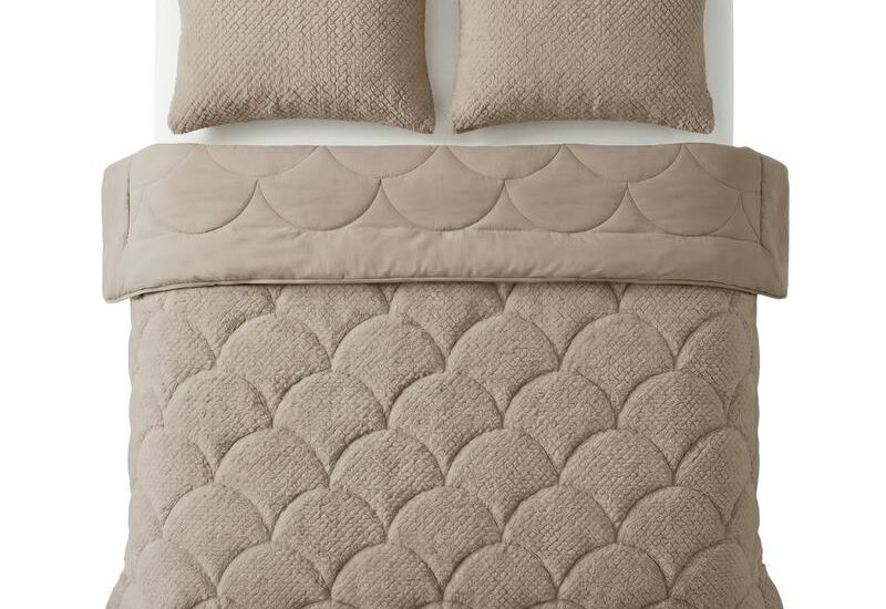 Lazy all-in-one dekbed Teddy fur taupe Action Review De Beste Kopen