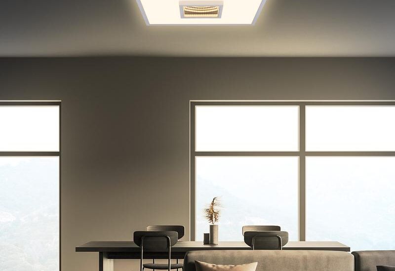Vierkante LED plafondlamp met tunneleffect chroom Action review De Beste Kopen
