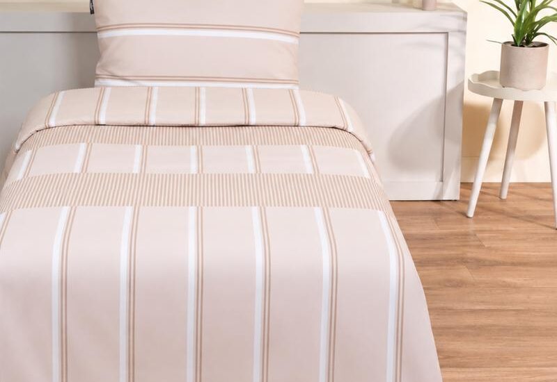 Mexx Home katoenen dekbedovertrek beige Action review De Beste Kopen