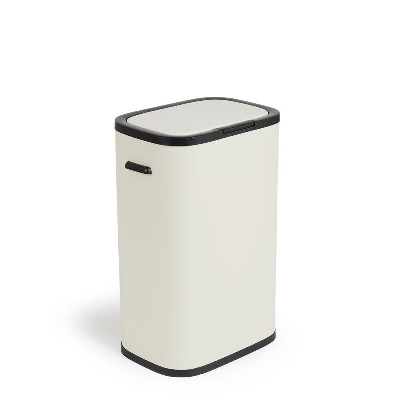 Prullenbak 60L crème-wit Action review De Beste Kopen