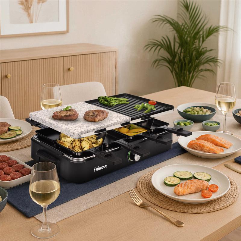 Tristar raclette en gourmetset met steengrill Action Review De Beste Kopen