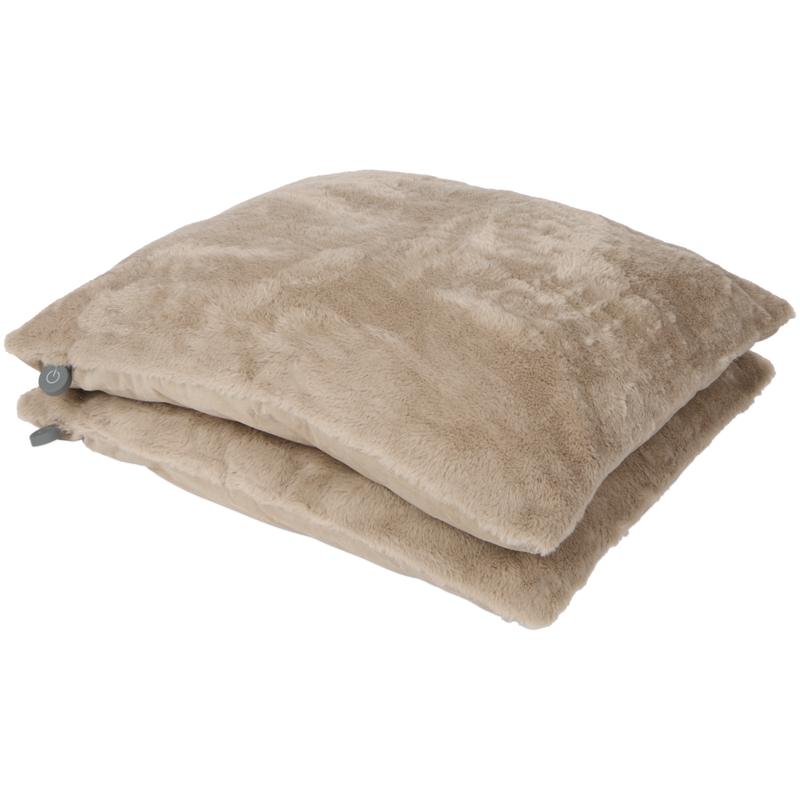 Warmtekussens set van 2 taupe 55x55 Action review De Beste Kopen