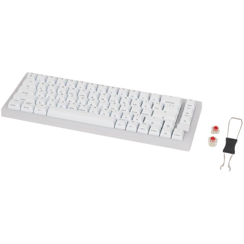 CHERRY XTRFY K5V2 compact gamingtoetsenbord - wit detail Action review De Beste Kopen