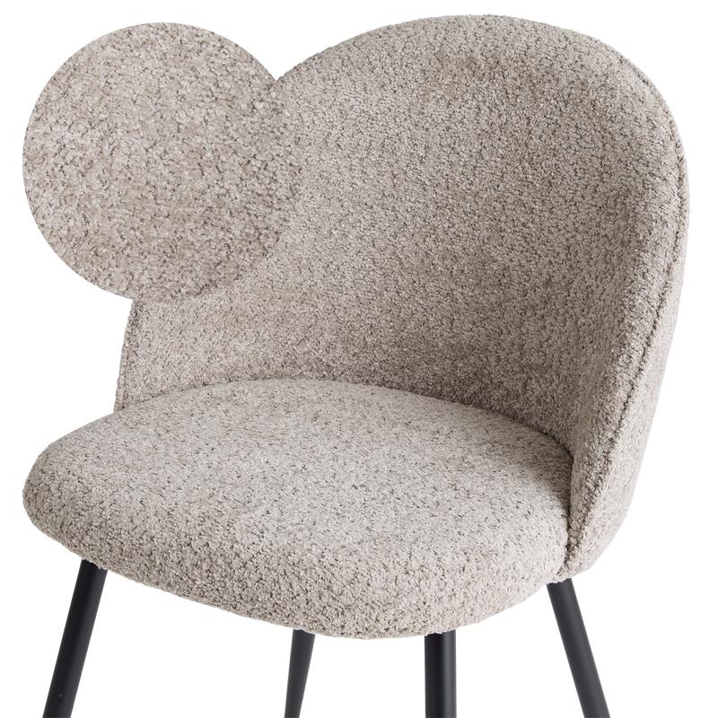 Stoelen bouclé - 2 stuks - Soft Taupe detail Action review De Beste Kopen