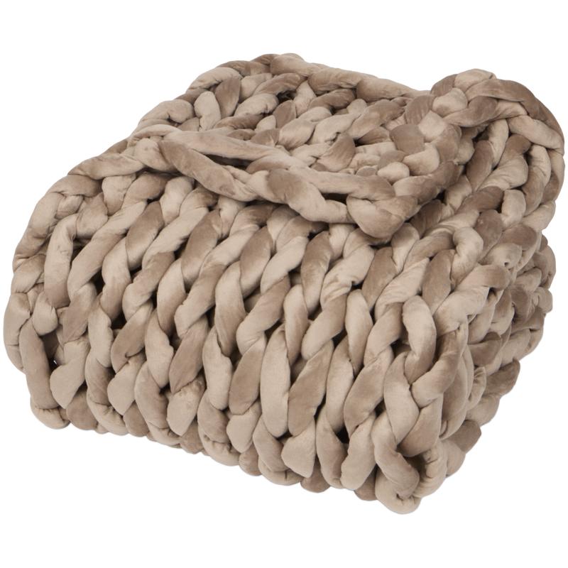 Grofgebreide verzwaringsdeken 5 kg taupe Action review De Beste Kopen