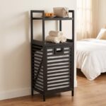 Luxe bamboe wasmand - zwart Action review De Beste Kopen