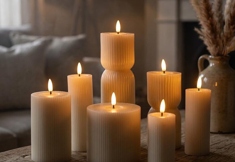 Ribbel ledkaarsen set van 7 crème Action review De Beste Kopen